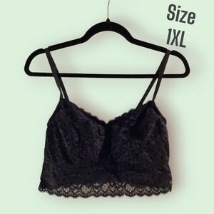 Addition Elle | 1XL black lace bralette